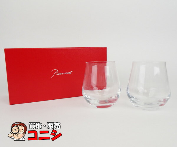 【神戸の質屋】【BACCARAT/バカラ】シャトーバカラ ペアタンブラー クリアカラー 2個セット Chateau Baccarat 箱付き【送料無料】h0931m