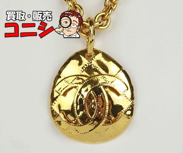 Rakuten - 【神戸の質屋】【CHANEL/シャネル】ロング ネックレス ココマーク マトラッセ 94/P ヴィンテージ ゴールド 箱付き【送料無料】j0944y