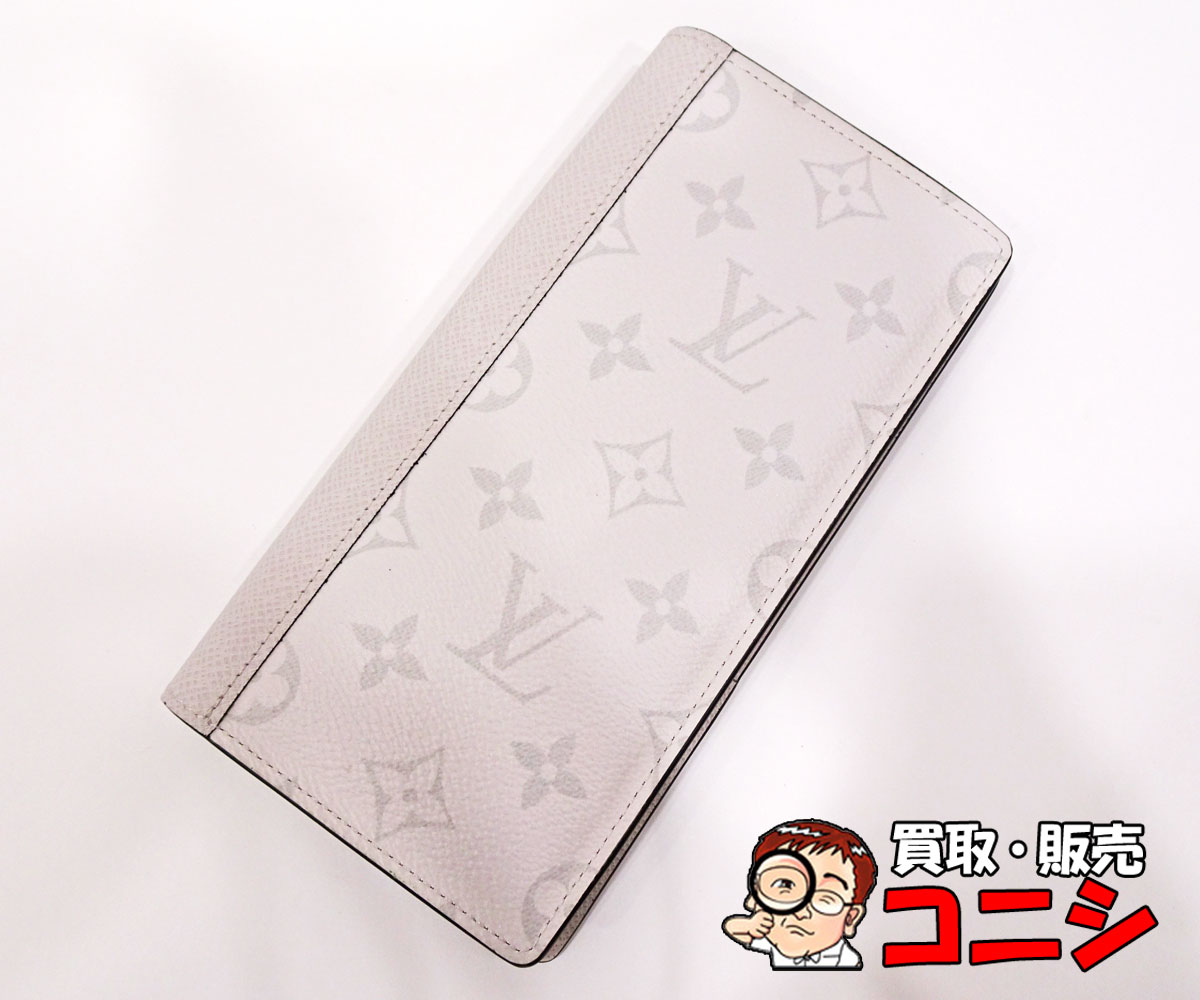 【質コニシ】【Louis Vuitton/ルイ・ヴィトン】ポルトフォイユ・ブラザ 長財布 M30298 タイガラマ ホワイト系 メンズ【送料込み】l0611m