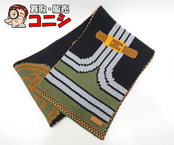 【質コニシ】【HERMES/エルメス】グランデテヌエ マフラー ストール カシミヤ100% 大判 約190×30cm 厚手 箱付き【送料込み】l1615y