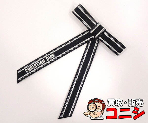 レア品✨Christian Dior クリスチャンディオール バレッタ 箱付き 新品同様】ディオールDior Twist リボンバレッタ グログラン