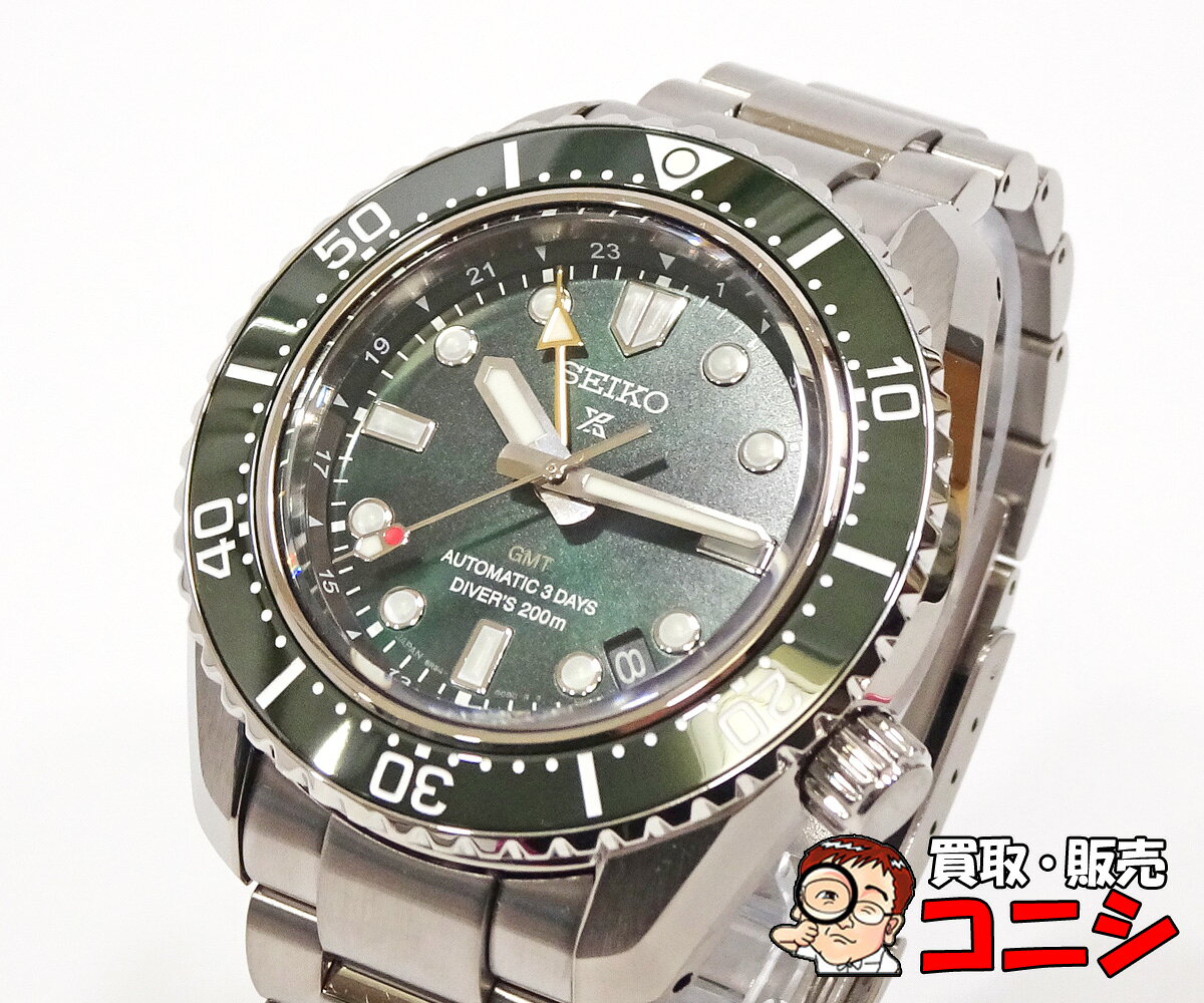 【質コニシ】【SEIKO/セイコー】プロスペックス SBEJ009 メンズウォッチ 腕時計 緑文字盤 自動巻き オートマ 箱付き【送料込み】m0887b