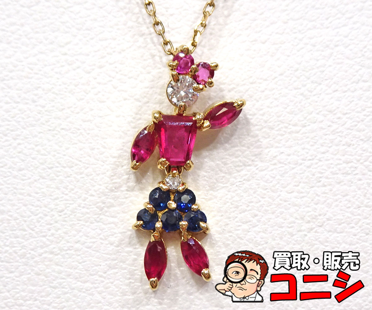 Pearl - 【質コニシ】【TASAKI/タサキ】ペンダントネックレス 人形モチーフ K18 ゴールド レディース レディースジュエリー【送料込み】m0928y