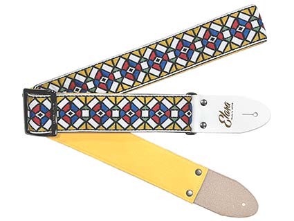 乐天商城 - ギターストラップ Elara Straps Stained Glass Straw Yellow Ultrasuede [送料無料!]