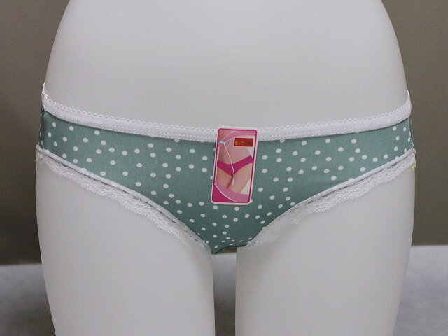 格安滑らかな手触りショーツ プリント柄がポイント まとめ買いのチャンス レース付きMサイズショーツ B187-05