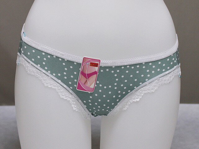 格安滑らかな手触りショーツ プリント柄がポイント まとめ買いのチャンス レース付きMサイズショーツ B187-07