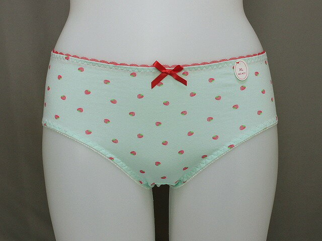 ショーツ コットンショーツ B743BM まとめ買いのチャンス やさしい手触り イチゴプリントのショーツ