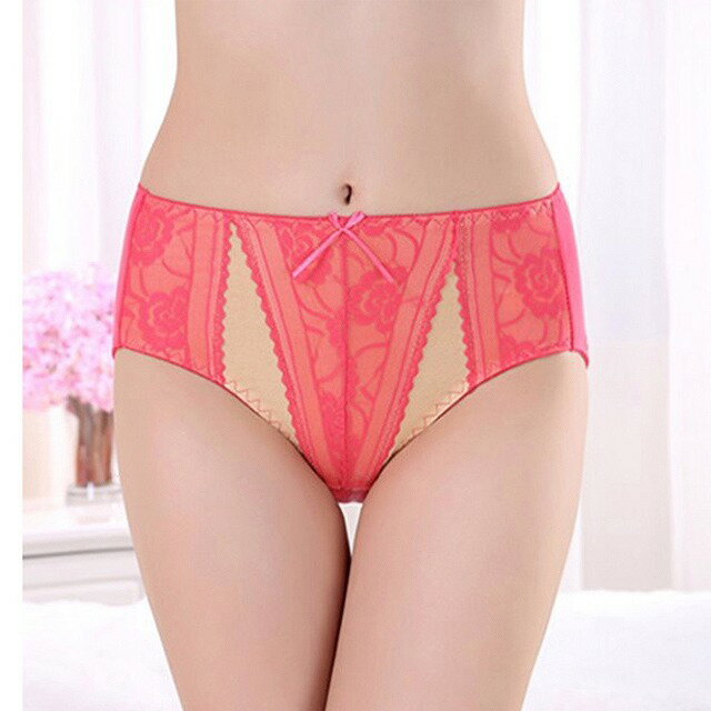 コットンショーツ B9101PS まとめ買いのチャンスです おなかまでサポートするショーツ 前部分レース付き