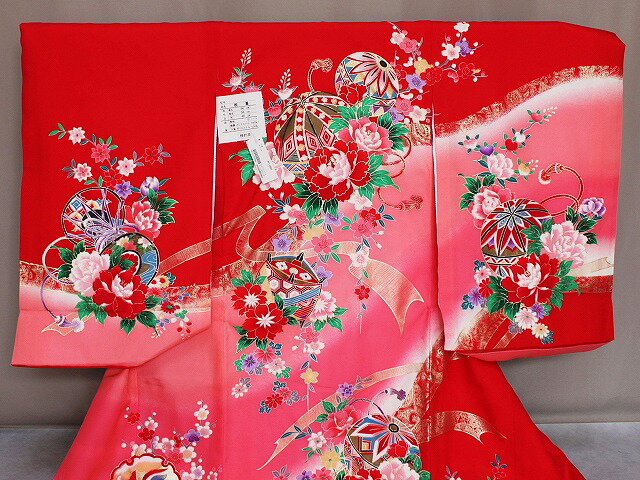 初着 新色・新柄です　女の子お宮参り用着物　正絹女児初着 送料無料 D7239-02