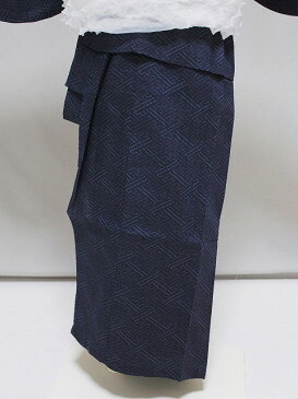 男の子 仕立済浴衣 H0802-04-120 送料無料 単品 サイズ120 濃紺色 男児用のゆかた 腰ひも付