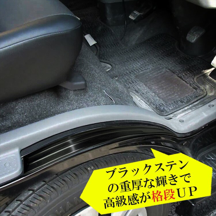 NV350キャラバン E26 前期 後期 パーツ フェンダーガーニッシュ 日産 キャラバン NV350 DX プレミアムGX 標準ボディ ワイドボディ カスタムパーツ スカッフプレート フェンダートリム アクセサリー ガーニッシュ カバー プロテクター 内装パーツ 2P セットのサムネイル