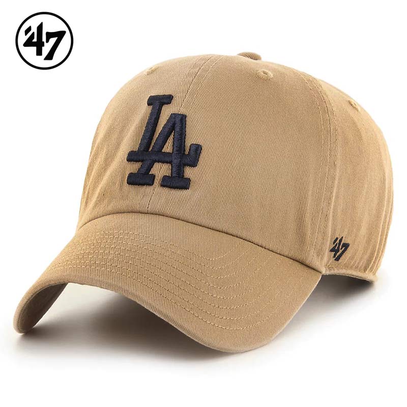 ’47 フォーティセブン FORTYSEVEN '47 CLEAN UP クリーンナップ キャップ 帽子 Dodgers ドジャース カラー：Khaki ローキャップ アメカジ ファッション メンズ レディース MLB ぼうし ハット