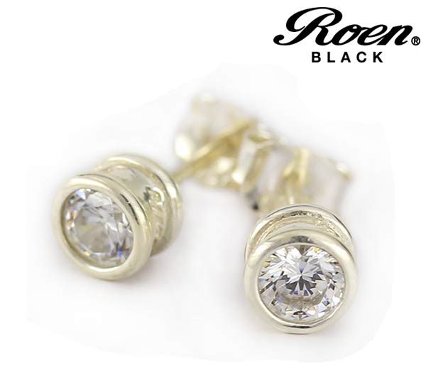 Roen BLACK/ロエンブラック スタッドピアス シルバー925 メンズアクセサリー/正規ライセンス品