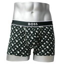 HUGO BOSS ヒューゴボス：24 PRINT ボクサーパンツ (グリーン)[ボクサーパンツ/ 男性下着/ メンズインナー/人気ブランド/おすすめギフト/誕生日プレゼント/メンズファッション]