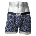 HUGO BOSS ヒューゴボス：24 PRINT ボクサーパンツ (ブルー)[ボクサーパンツ/ 男性下着/ メンズインナー/人気ブランド/おすすめギフト/誕生日プレゼント/メンズファッション]