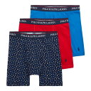【ネコポス可:2点まで】ポロラルフローレン:CLASSIC FIT COTTON ボクサーブリーフ 3PK (バージフラッグ/RL2000レッド/ボイゼンベリー...