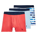 ポロラルフローレン:CLASSIC FIT STRETCH ボクサーブリーフ 3PK (ロゼット/ジャマイカ/ブロークン・アーティスト・ストライプ)[ボクサーパ...