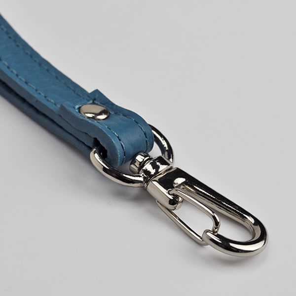 レザー 短ストラップ 単品 【 ブルー 】【オシャレ ストラップ】 |71| |7c| \e zk001