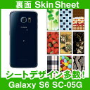 docomo Galaxy S6 SC-05G 専用 スキンシート 裏面 「選べる100柄以上！」★ご注文時柄をお選びください！★ スマホ ケース カバー デコ スマートフォン 対応 || sk-1s-A || \e 10P18Jun16