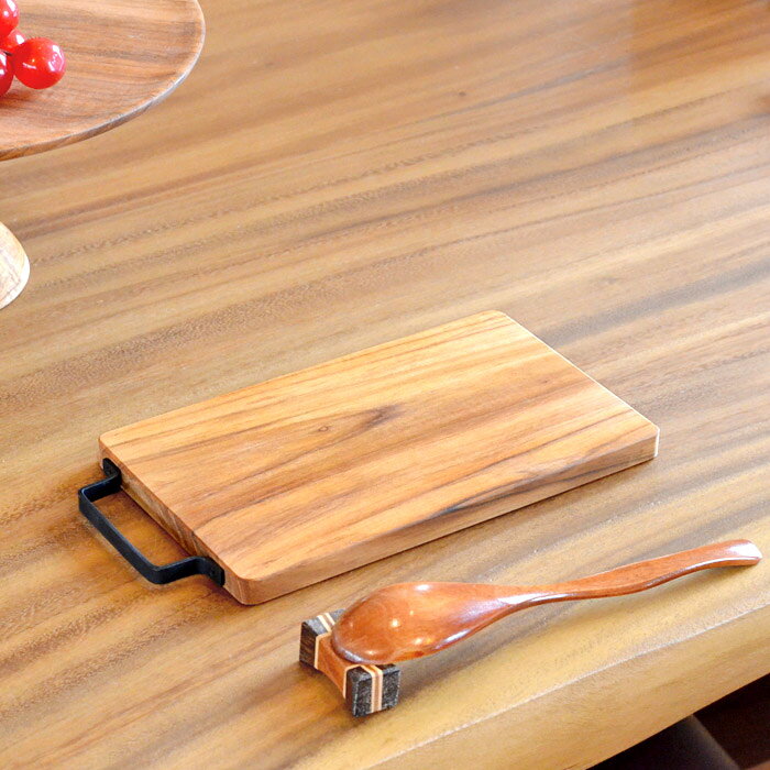 カッティングボード 木製《22.5cm×12cm》チークウッド×アイアン 木 ウッド チーク カッティングボード 鉄 まな板 プレート 皿 テーブルウェア キッチン用品 調理器具 シンプル おしゃれ 贈り物 プレゼント ハンドメイド 手作り アウトドア BBQ キャンプ JFW-0050 auc-manja-bali-10007711 リゾートスタイル MANJA サンプル画像2
