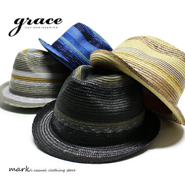 grace / グレースMILLION HAT 中折れハット 麦わら帽子ストローハット メンズ レディース ハットゴルフ カジュアル リゾートフリーサイズ サイズ調節 アジャスター【RCP】 883552