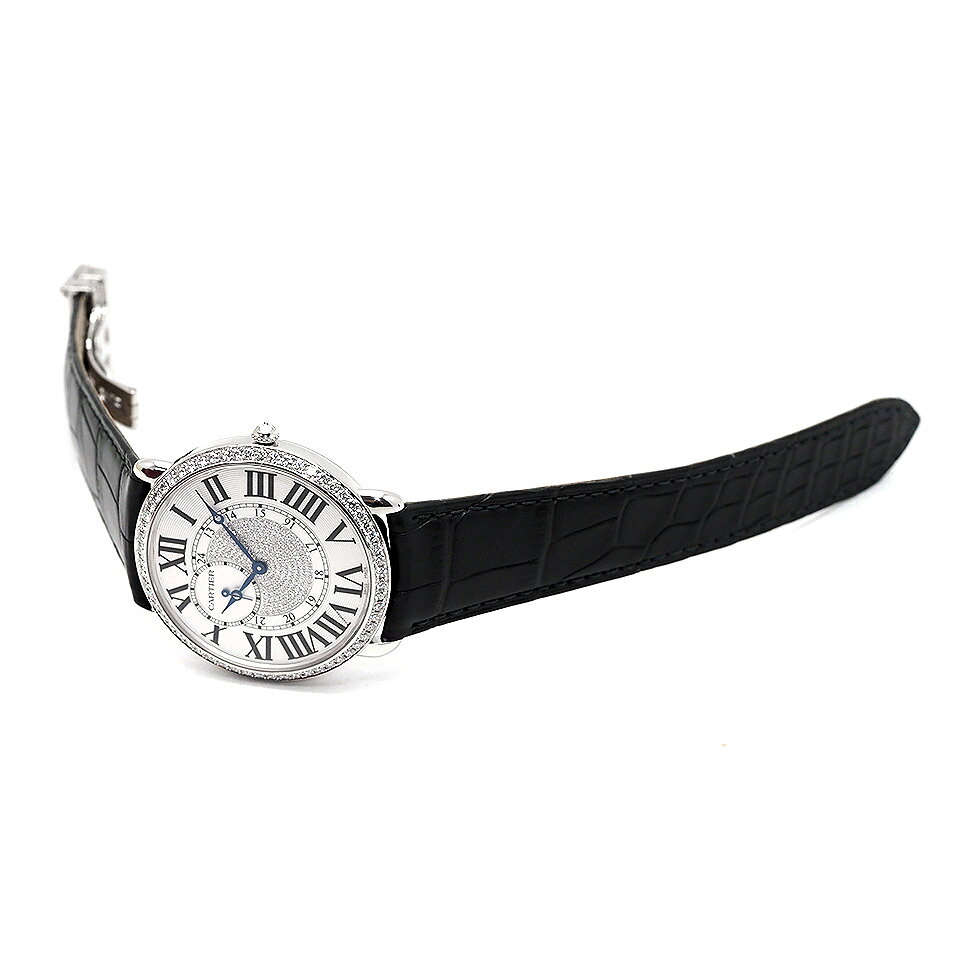 Cartier カルティエ ロンド ルイ カルティエ XL 文字盤/ベゼルダイヤ WR007004 手...
