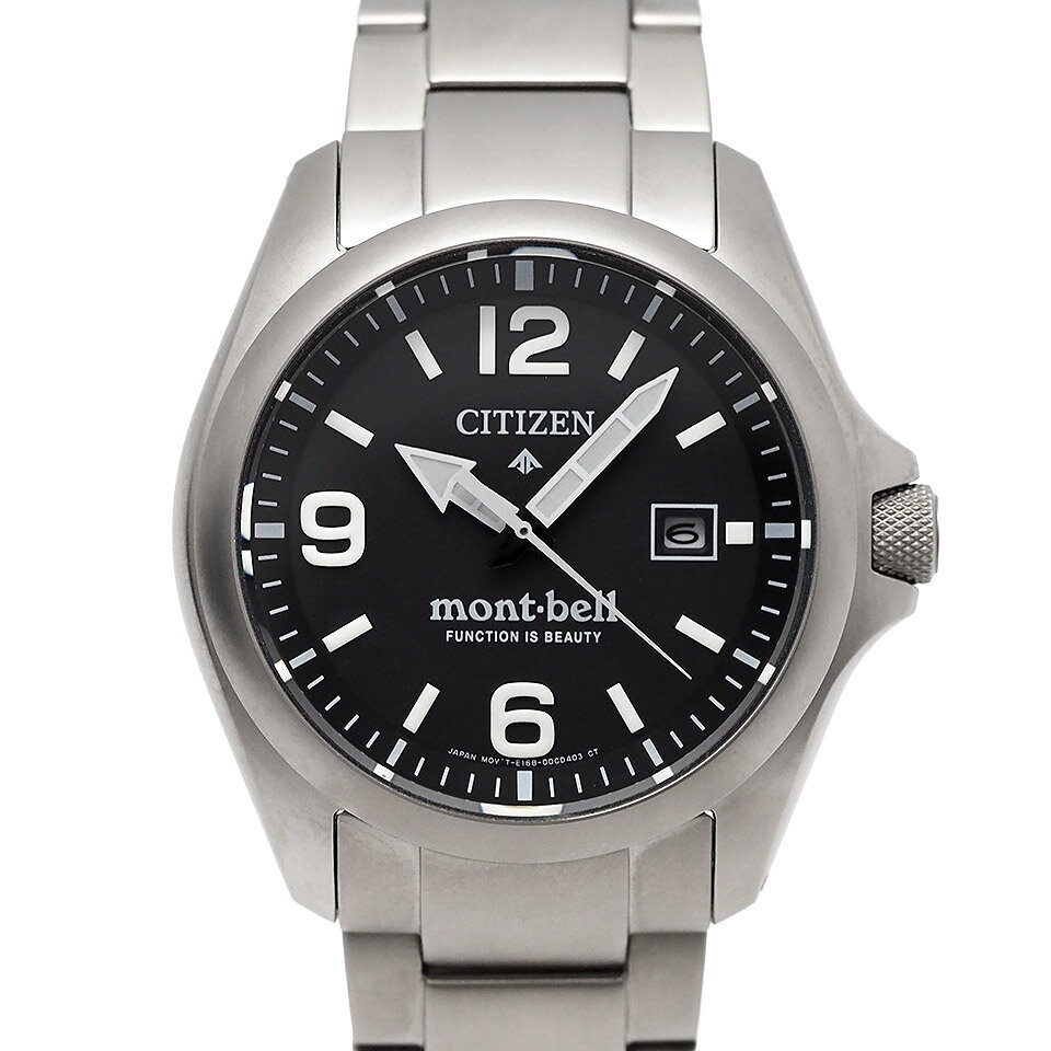 CITIZEN シチズン プロマスター Mont-bell モンベルコラボ BN0247-52E E168-004V305 エコドライブ チタン ブラック【送料無料】【中古】【メンズ】【腕時計】【アナログ】【黒】