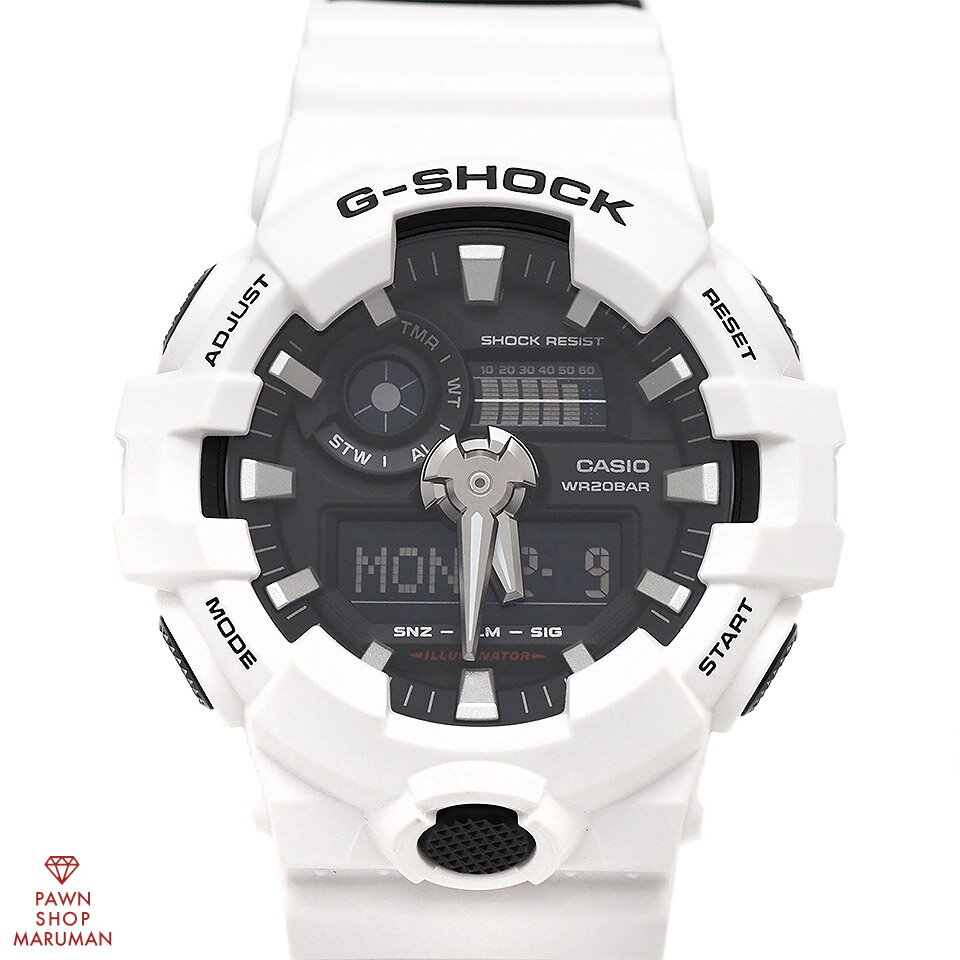 CASIO カシオ G-SHOCK GA-700 SERIES GA-700-7AJF クォーツ 樹脂 デジアナ 【送料無料】【中古】【メンズ】【腕時計】【デジアナ】【白】