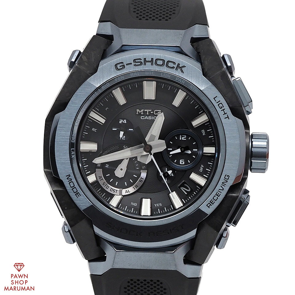 BVLGARI - CASIO カシオ G-SHOCK MTG-B4000シリーズ MTG-B4000B-1A2JF ソーラー電波 カーボン×SS ブラック 【送料無料】【中古】【メンズ】【腕時計】【アナログ】【黒】
