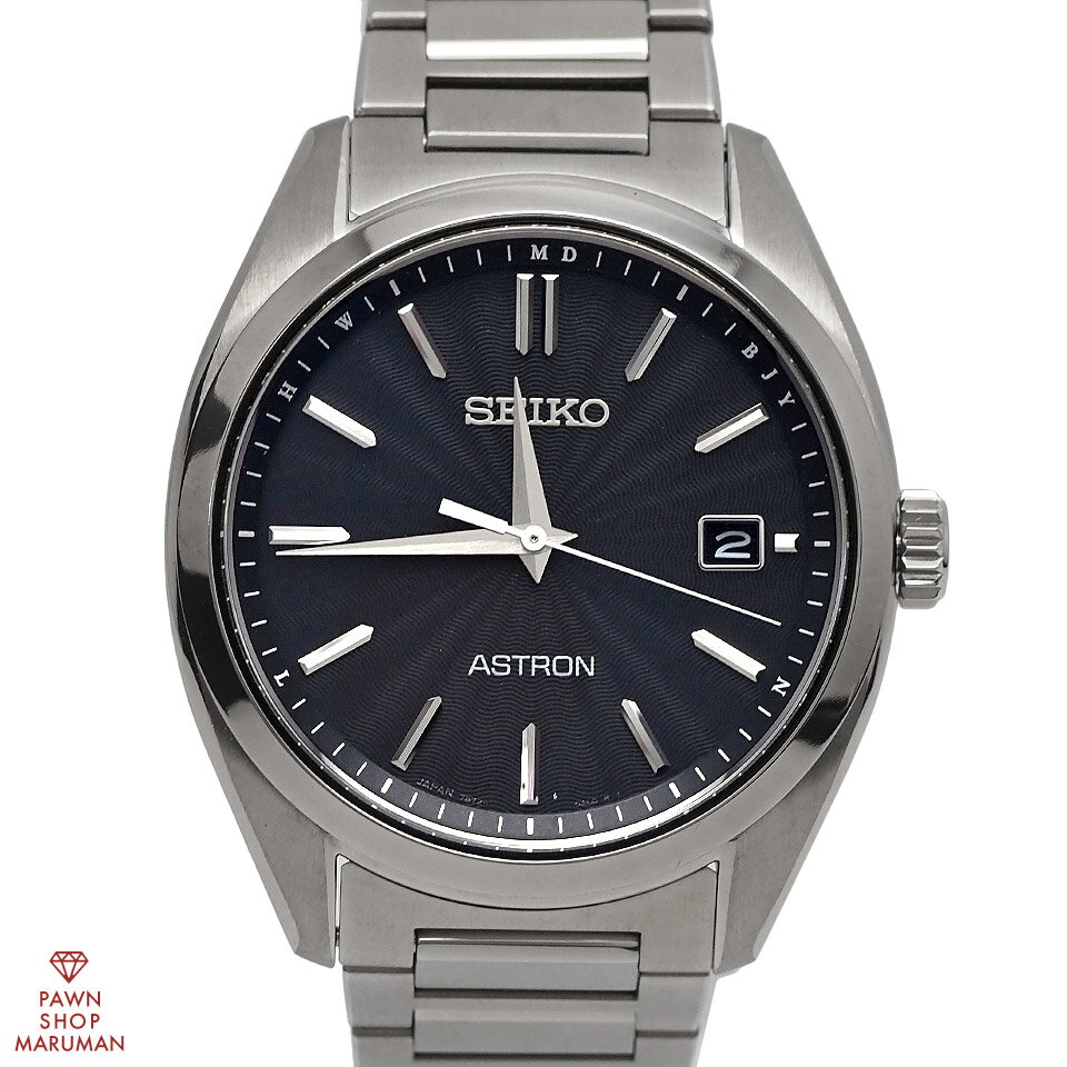 SEIKO セイコー ASTRON アストロン オリジン SBXY033 7B72-0AD0 ソーラー電波 チタン ブラック【送料無料】【中古】【メンズ】【腕時計】【アナログ】【黒】