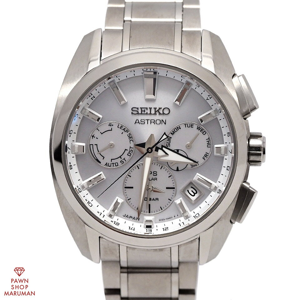SEIKO セイコー アストロン SBXC063 5X53-0AV0 GPSソーラー電波 チタン シルバー【送料無料】【中古】【メンズ】【腕時計】【アナログ】【銀】