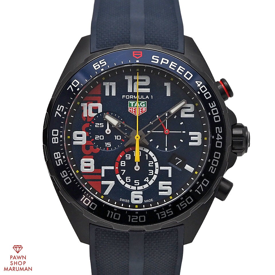 TAG HEUER タグ ホイヤー フォーミュラ1 クロノグラフ オラクル レッドブルレーシング CAZ101AZ.FT8090 クォーツ SS×ラバー ブルー【送料無料】【中古】【メンズ】【腕時計】【アナログ】【青】