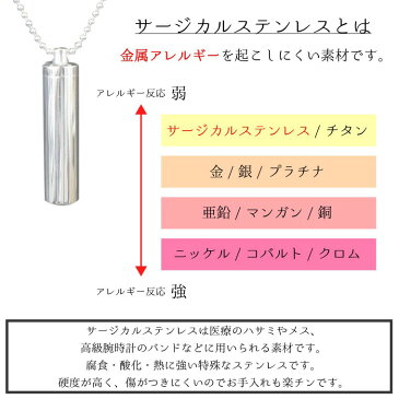 遺骨ペンダント サージカルステンレス 筒型 サイズS ロケットペンダント メモリアルペンダント ボールチェーン ネックレス【刻印入り】シルエット 遺骨カプセル 遺骨入れ 犬 猫 ペット供養 ペットロス