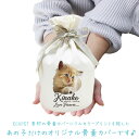 サステナブル素材 ECOPET エコペット 骨袋 骨壷カバー【覆い袋のみ】写真プリント 3.5寸 フルカラープリント 巾着 ナチュラル 仏具 仏壇 骨壷 骨壺 骨壷カバー 49日 後飾り お悔やみ 供養 犬 猫 ペット供養にも 【メール便対応】 2