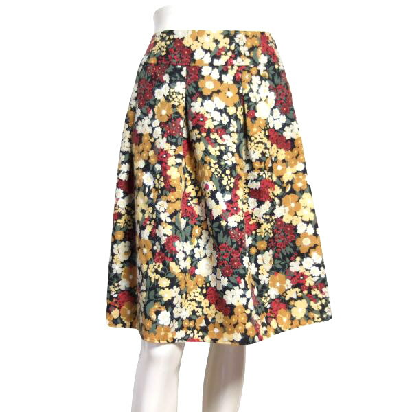 美品【中古】ペイトンプレイス PEYTON PLACE フレアスカート 花柄スカート スカート 表記 M 9号 38号 相当 古着 レディース 多彩 マルチカラー 春 夏 春夏 ボトムス 花柄 フワラー 薄手 かわいい 可愛い おしゃれ フレア ひざ丈 膝丈 大人 女性 20代 30代