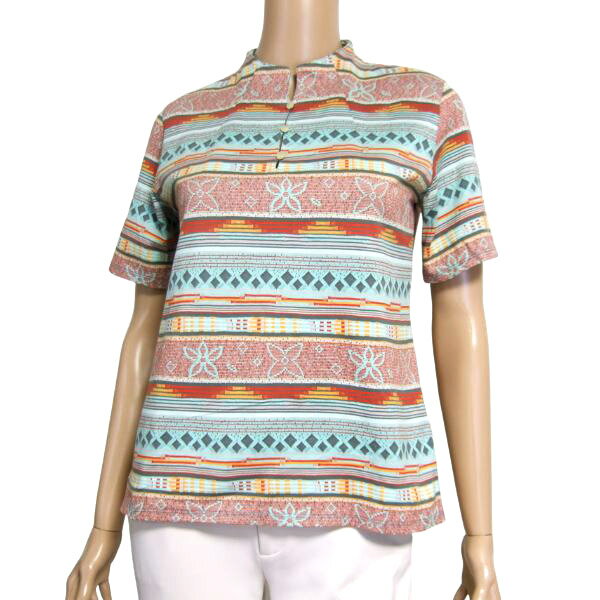 美品/ギビー Givy カットソー Tシャツ 大きいサイズ 13号 LL 相当 古着 ピンク レディース 春 夏 トップス 半袖 綿100 コットン ボーダー KOEISTORE Tシャツ レディース 春 夏 春夏 白 黒 カットソー