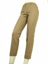 新品同様【中古】ボールジー BALLSEY ピンクベージュ系 クロップド美パンツ 小さいサイズ 36号 レディース ボトムス
