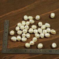 バロックパール(バロック真珠)丸穴ホワイト