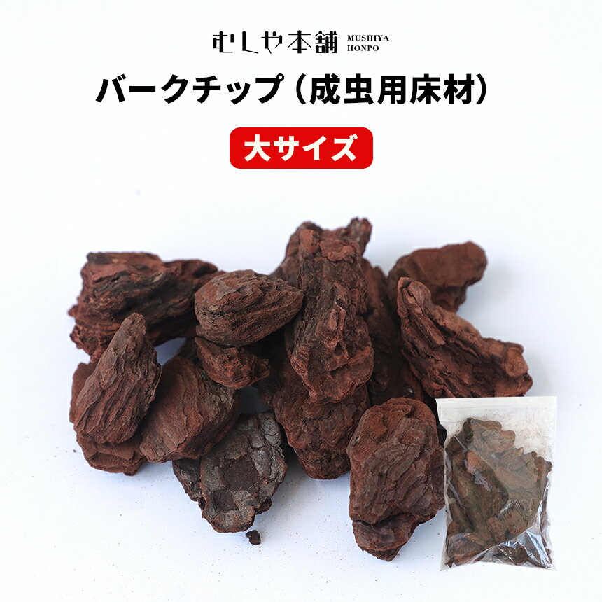 むしや本舗 【バークチップ（大）5L】カブトムシ／クワガタ／成虫用床材