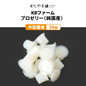 送料無料！食いつき抜群！【プロゼリー（ KBファーム社製）純国産 昆虫ゼリー 中型種用 30g/1カップ 25個】カブトムシ／クワガタ／エサ／餌