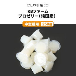 むしや本舗　食いつき抜群！【プロゼリー（ KBファーム社製）純国産 昆虫ゼリー 中型種用 30g/1カップ 250個】カブトムシ／クワガタ／エサ／餌