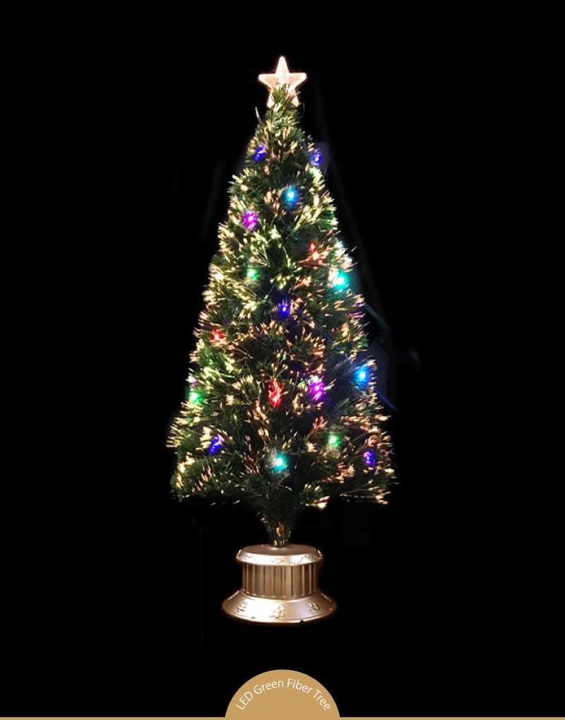 【全品ポイント10倍】クリスマスツリー 北欧 おしゃれ グリーンファイバーツリー240cm （マルチLED72球付） ヌードツリー【pot】 2m 3m 大型 業務用