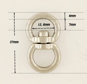 回転カン 磨き わんこ回転カン 犬 12mm 丸 シルバー わんこ ピカピカ 光沢 最高級品 絡み 防止 絡まない 多頭数 国産品 日本製 丈夫 線径 太い 4mm