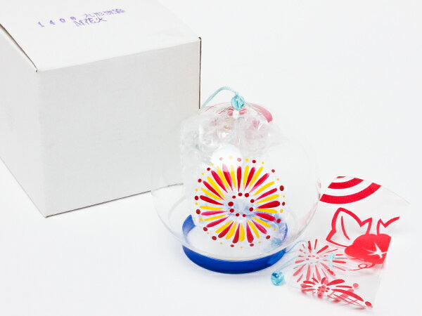 丸型風鈴 花火 fur27お茶のふじい・藤井茶舗