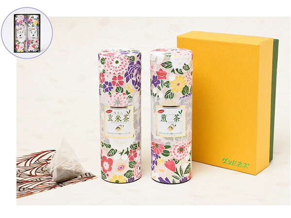 　煎茶ティーバッグ（3g×5P）・ 抹茶入玄米茶ティーバッグ（3g×5P） 17.5×12×6cm JAN4966724533582