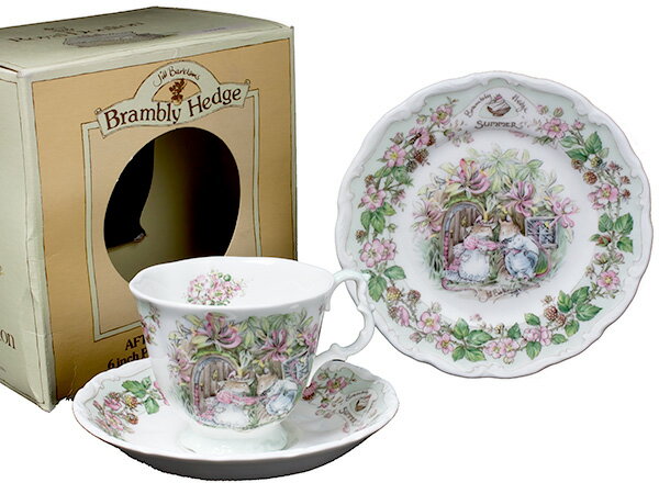 ロイヤルドルトン/Royal Doulton ティーカップ＆ソーサー＆プレート（ブランベリーヘッジ）夏・トリオ doulton-9お茶のふじい・藤井茶舗