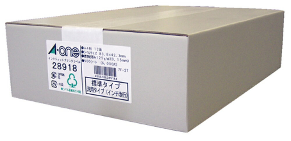 樂天商城 - エーワン ラベルシール マット紙 A4 12面 四辺余白付 角丸 500シート 28918, Aone エーワン ラベルシール 印刷 プリンター Aoneラベルシール A-ONE ラベル屋さん シール印刷 角丸 丸型 シール ラベル印刷 白 無地 宛名印刷 封筒 名前シール