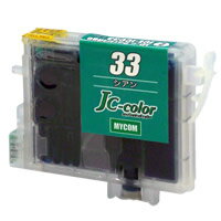 乐天商城 - 【互換インク】エプソン ICC33 シアン, 国内製造品 EPSON エプソン プリンター 互換性 インク 互換インクカートリッジ 箱なし