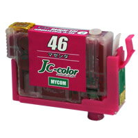 乐天商城 - 【互換インク】エプソン ICM46 マゼンタ, 国内製造品 EPSON エプソン プリンター 互換性 インク 互換インクカートリッジ 箱なし