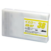 【純正空ボトル回収方式・リサイクルインク】エプソン ICY38A イエロー, EPSON エプソン プロッター用 ..